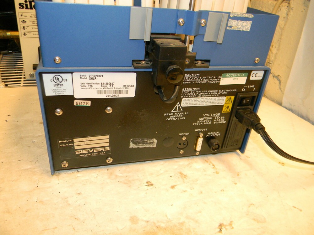 Sievers TOC 800AS Autosampler, Missing a Few Sample Holders, Sold As Is