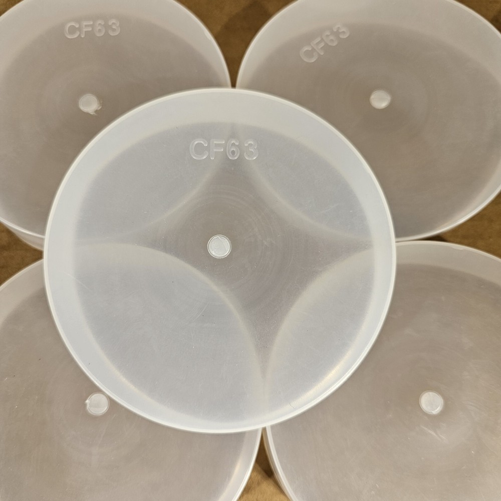 DN63CF 4.5" CF Conflat Flange Protector Cap Knife Edge Cover Plastic PE 10-Pack