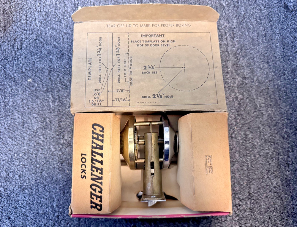 CHALLENGER LOCKS, MODEL 510S, FINISH Polished Brass