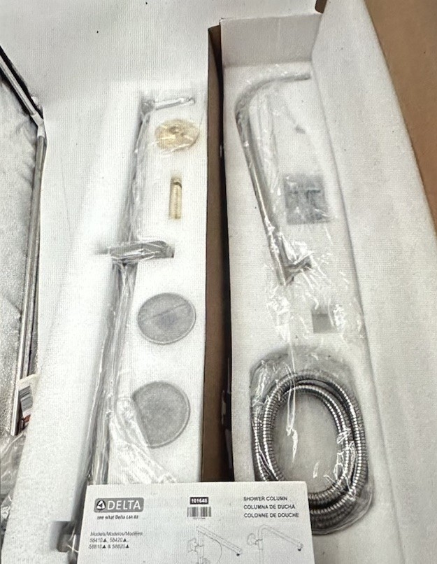 Delta 58820-SS-PR - Universal Component Shower Column - Luminescent Stainless