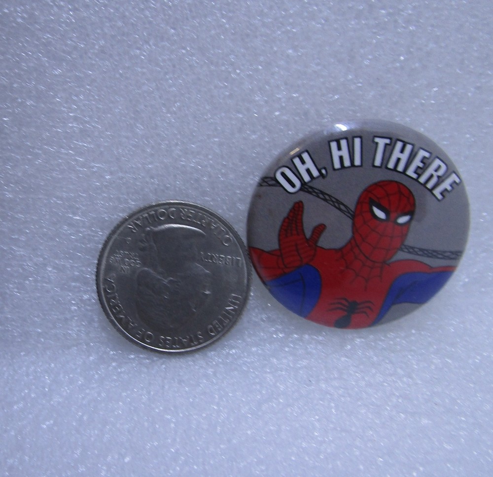 Marvel Spider-Man Oh Hi There Button Pin