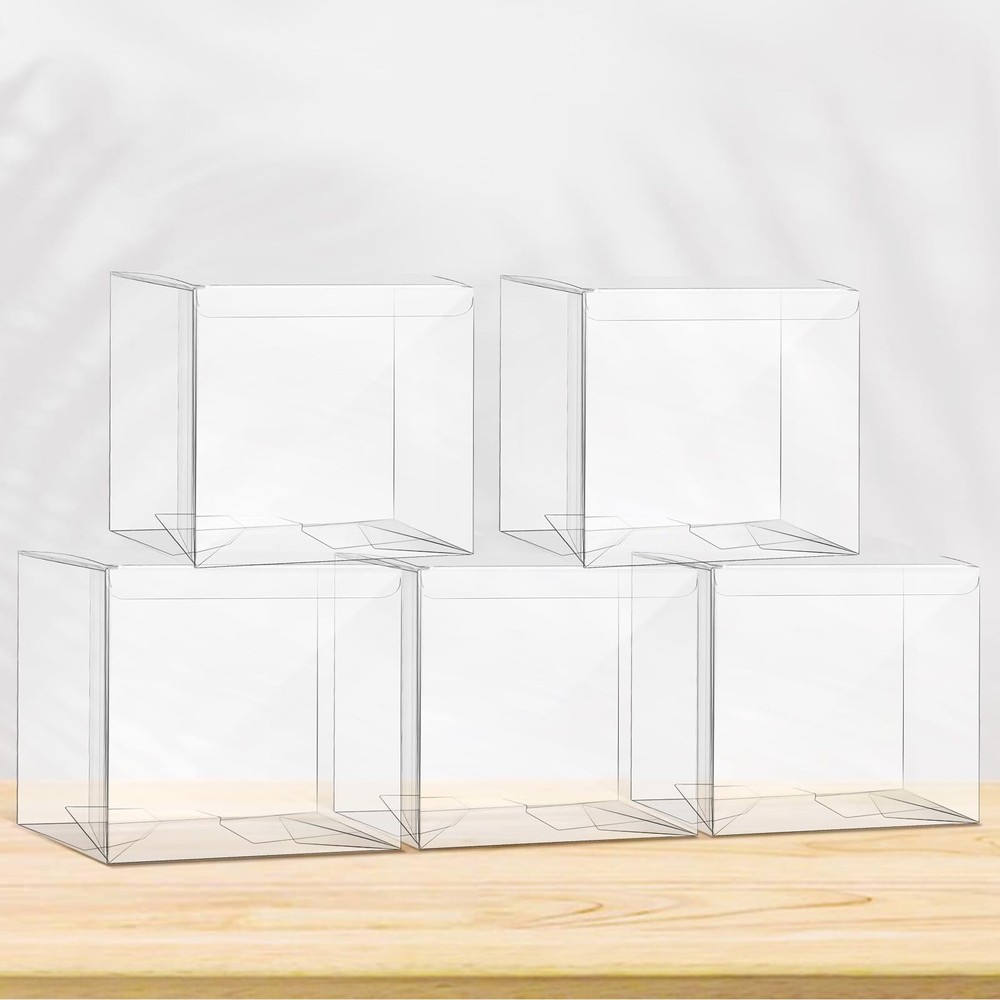5 Pack Clear PKMN ETB Protector Case, PKMN Elite Trainer box Protector, PET P...