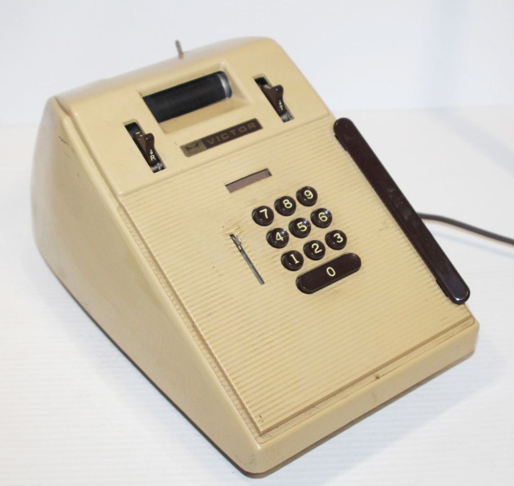 Vintage Victor Comptometer 7 82 54 Adding Machine Calculator Office Desk Pro