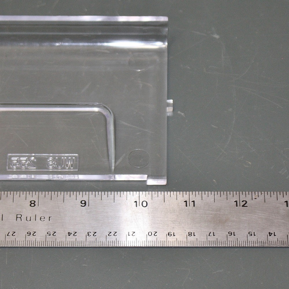 (116) Quantum Storage Bin Windows WUS255, Clear Plastic, for 10" Wide Bin QUS255