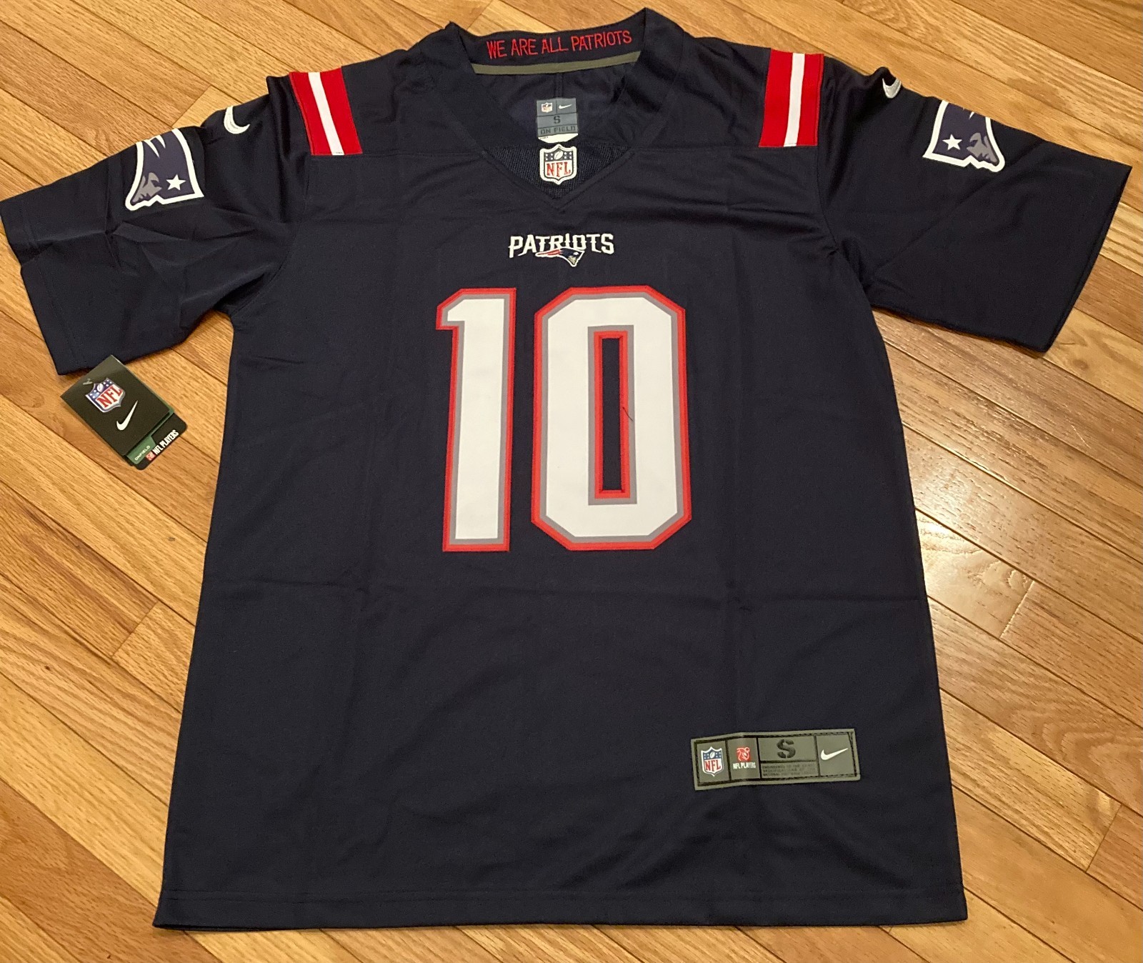 Men's New England Patriots Drake Maye #10 Stitched Navy Player Game Jersry NWT
