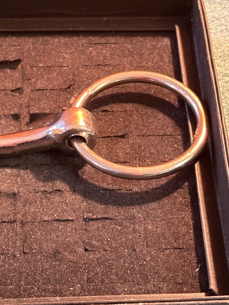 11" Single Joint Double Loop Loose Ring Horse Bit Snaffle