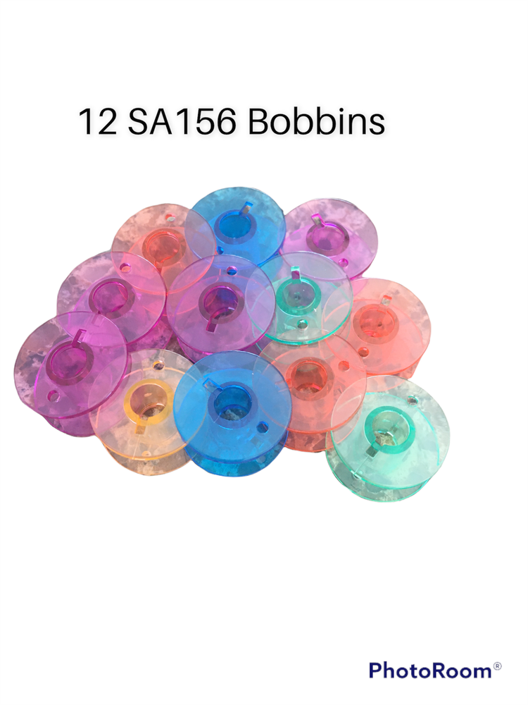 SA 156 Style Bobbins 12 Pack Rainbow Assortment