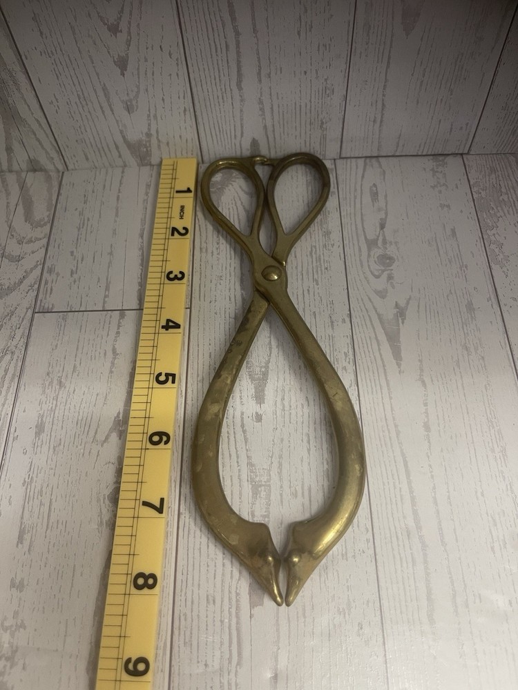 VTG Nautical Solid Brass Fireplace Tools Complete Set 5 Piece HMS Victory