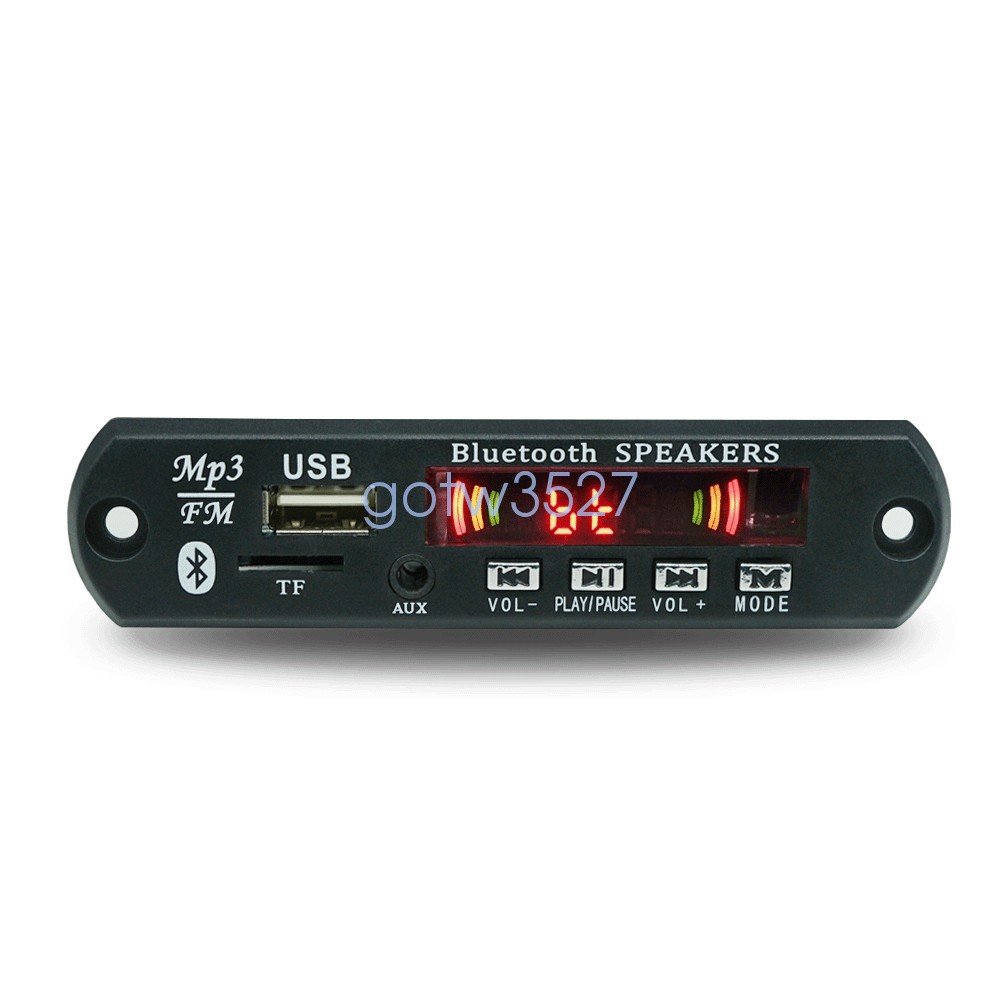 DC12V Bluetooth MP3 WMA Decoder Board Audio Module Car 2*15W Amplifier USB TF FM
