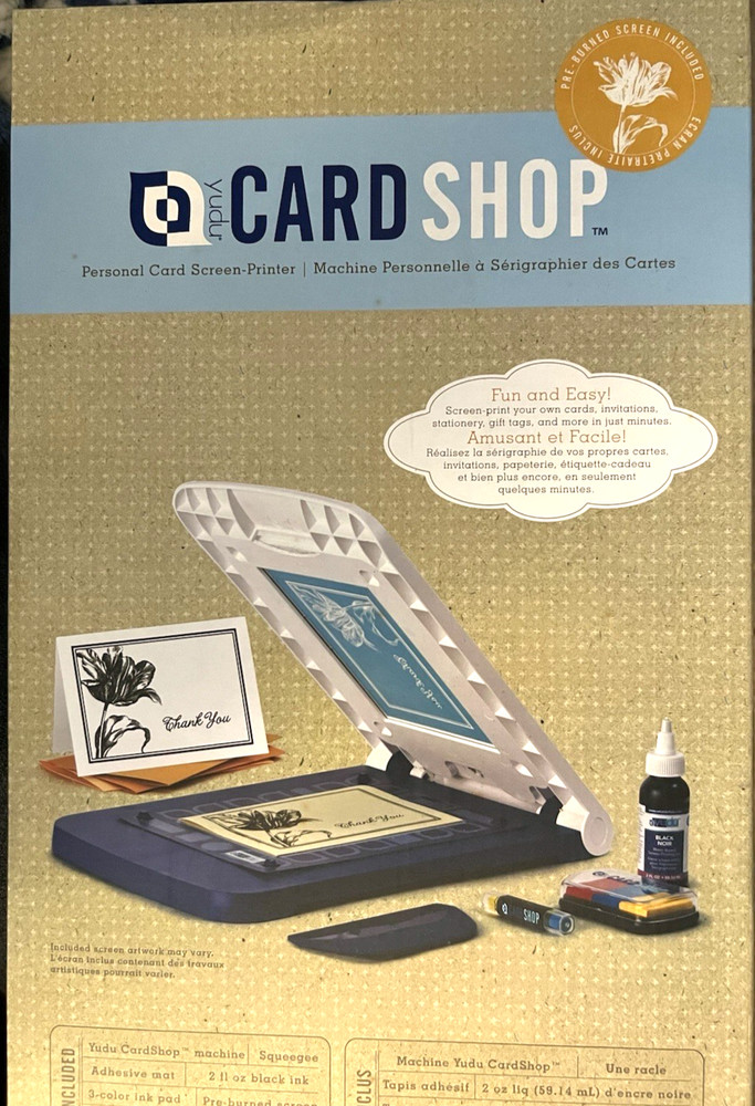 Yudu Card Shop Personal Card Screen Printer Sealed