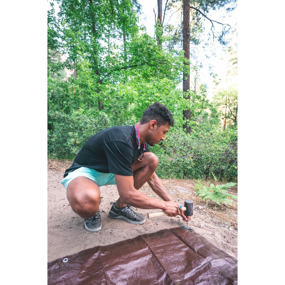 Light-Duty Rip-Stop Tarp 8' x 10' Brown
