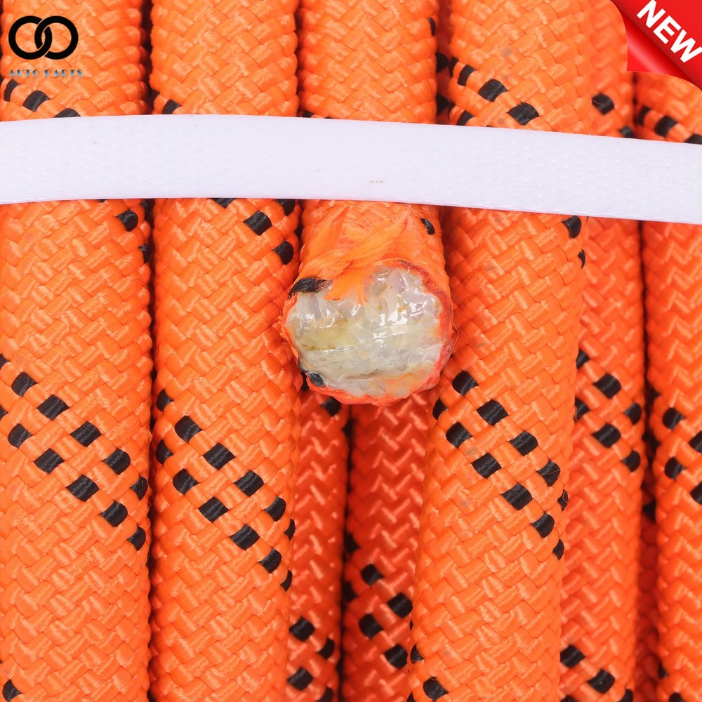 Orange Double Braid Polyester Rope Arborist Bull Tree Rigging Utility 3/4"×120'