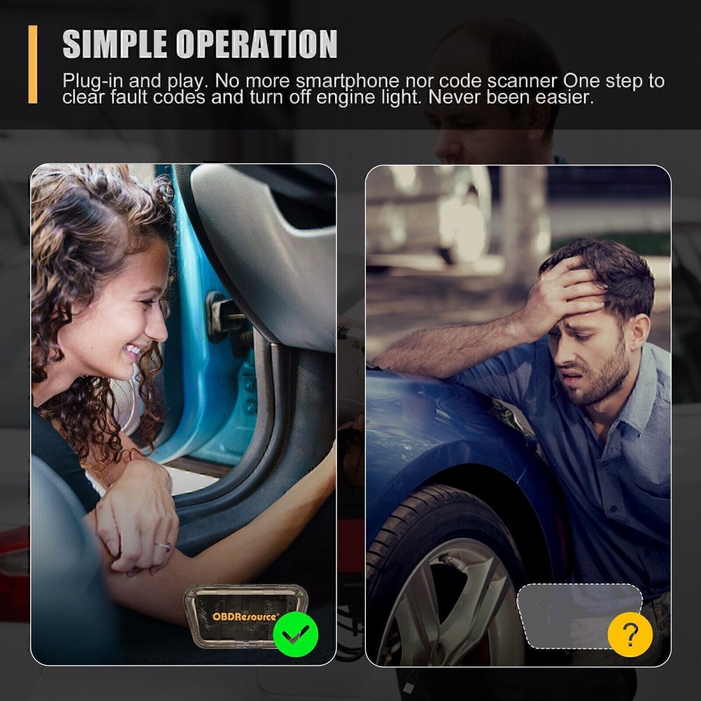 Car Code Reader OBD2 DTC Clearance OBDResource V1.5 Bluetooth Scanner Tool