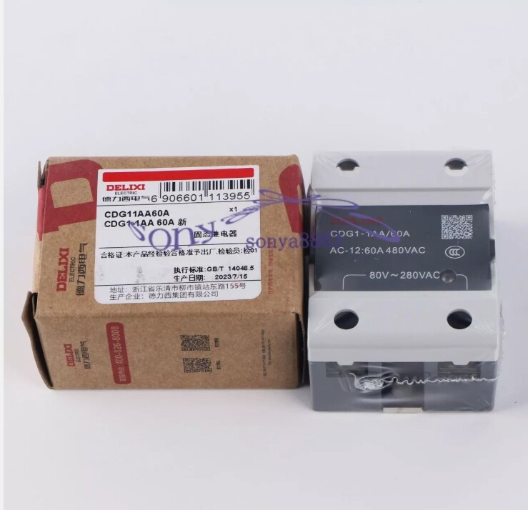 1PC Delixi CDG1-1AA 60A CDG11AA/60A Series Solid State Relay New