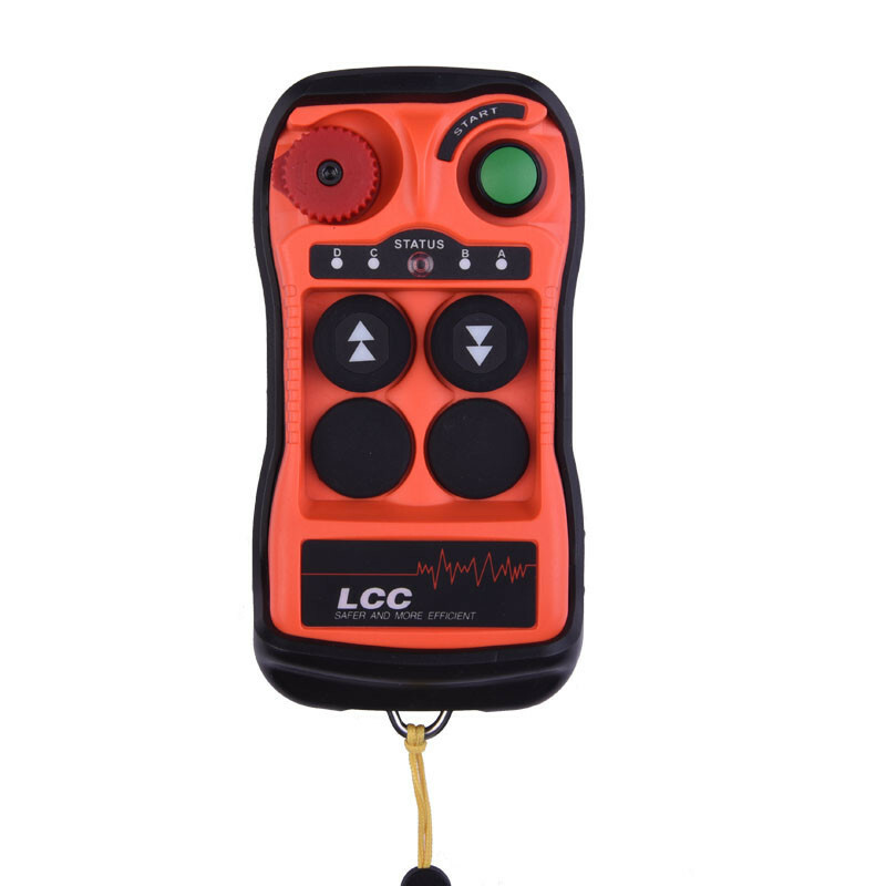 Crane Hoist Wireless Industrial Remote Controller 2 Button Single Speed Switch