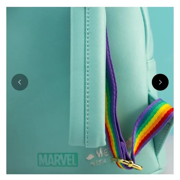 Loungefly Marvel Deadpool 30th Anniversary Unicorn Rainbow Set