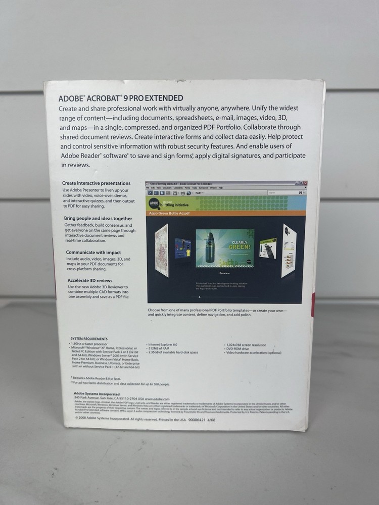 Adobe Acrobat 9 Pro Extended with Serial Number