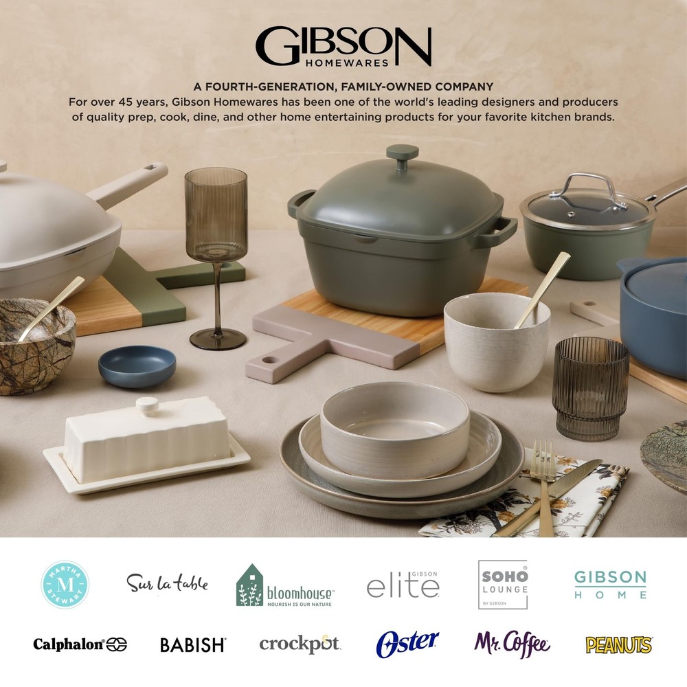 Matisse 16-Piece Dinnerware Set – Double Bowl Reactive Glaze Cereamic Stonewa...