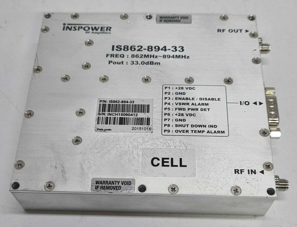 INSPOWER RF Amplifiers IS862-894-33 CELL