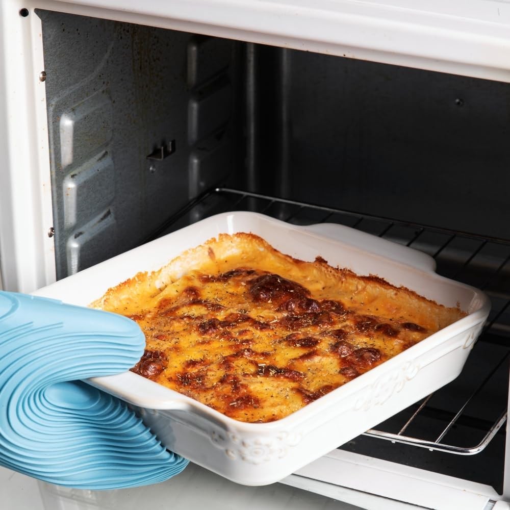 Casserole Dishes for Oven, Ceramic Bakeware Set of 4, Rectangular Baking Dish