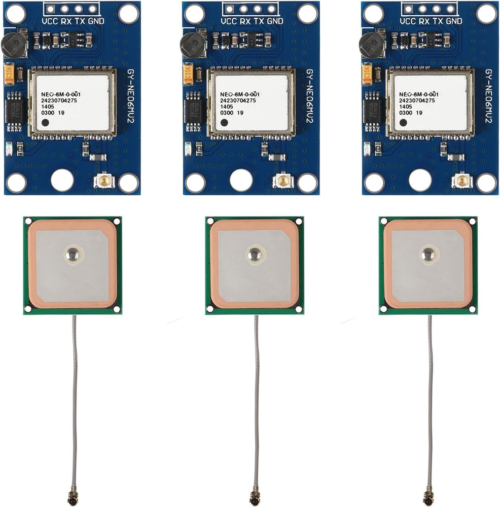 3Pcs NEO6MV2 GPS Module with Antenna EEPROM for Arduino MWC APM2.5 Flight Ctrl
