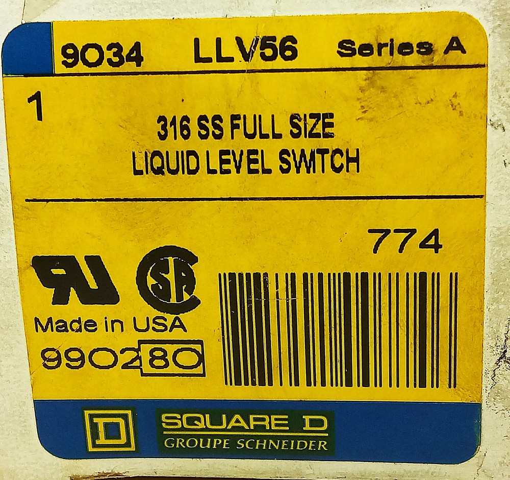 Square D 9034-LLV56 316SS Liquid Level Switch
