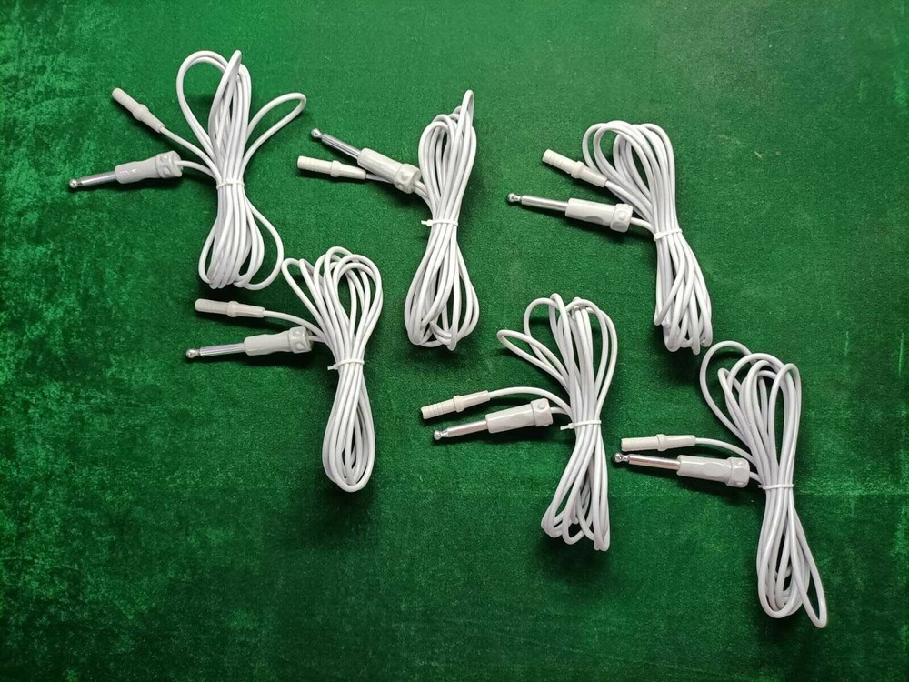 6pc Laparoscopic Monopolar Cable Cord Best Quality Reusable Surgical Instruments