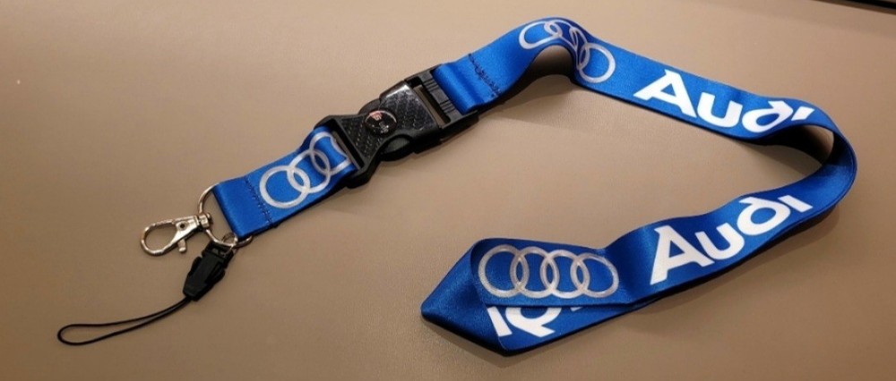 Bespoke Audi Blue Lanyard