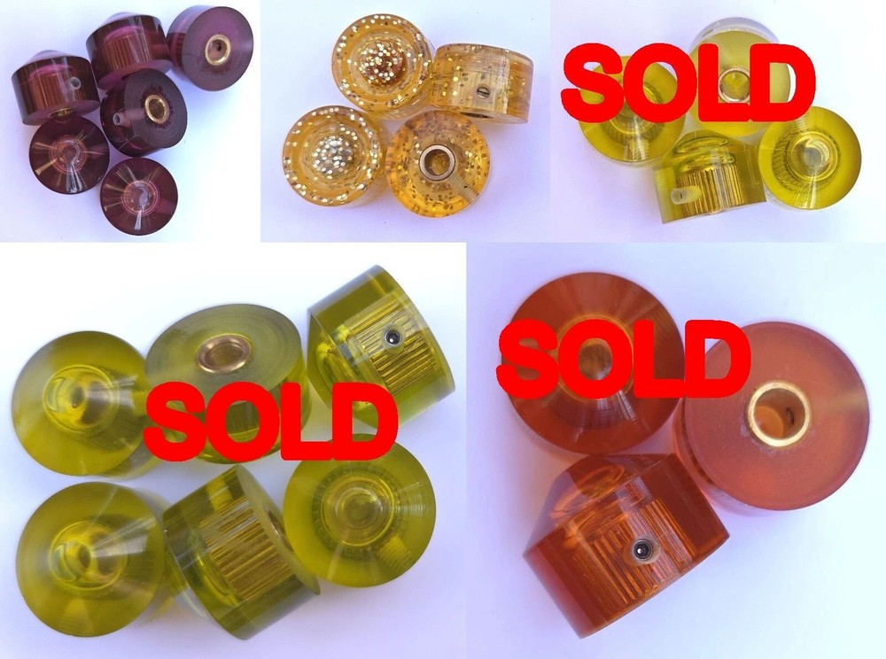 Hand-Crafted Radio Guitar Knobs, Some Imperfections, for 1/4" Shaft