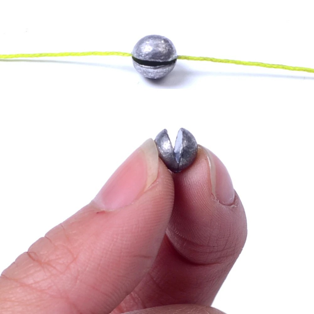 Fishing Sinker Set Split Lead Shot Sinker Round Bite Lead Weight Tackle