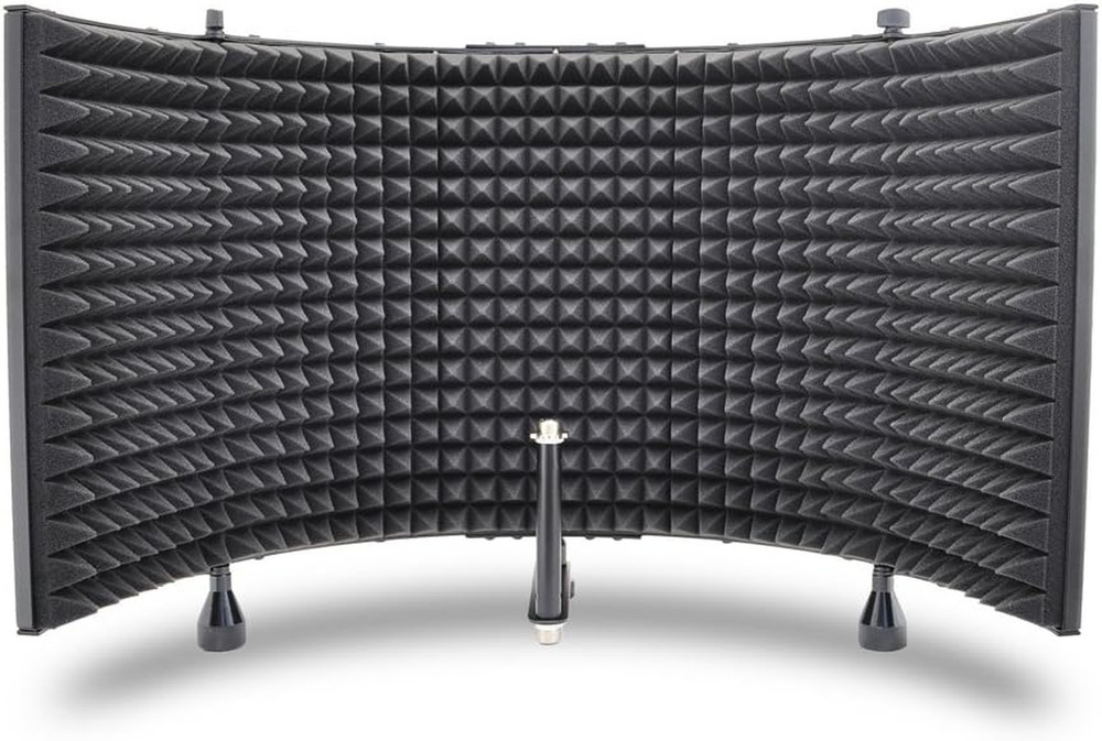 , Microphone Isolation Shield, Sound Dampening Foam, Studio Quality, Adjustable