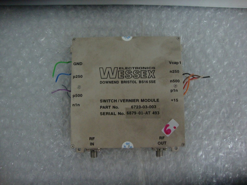 Wessex Electronics 6723-03-0031 switch/vernier Module