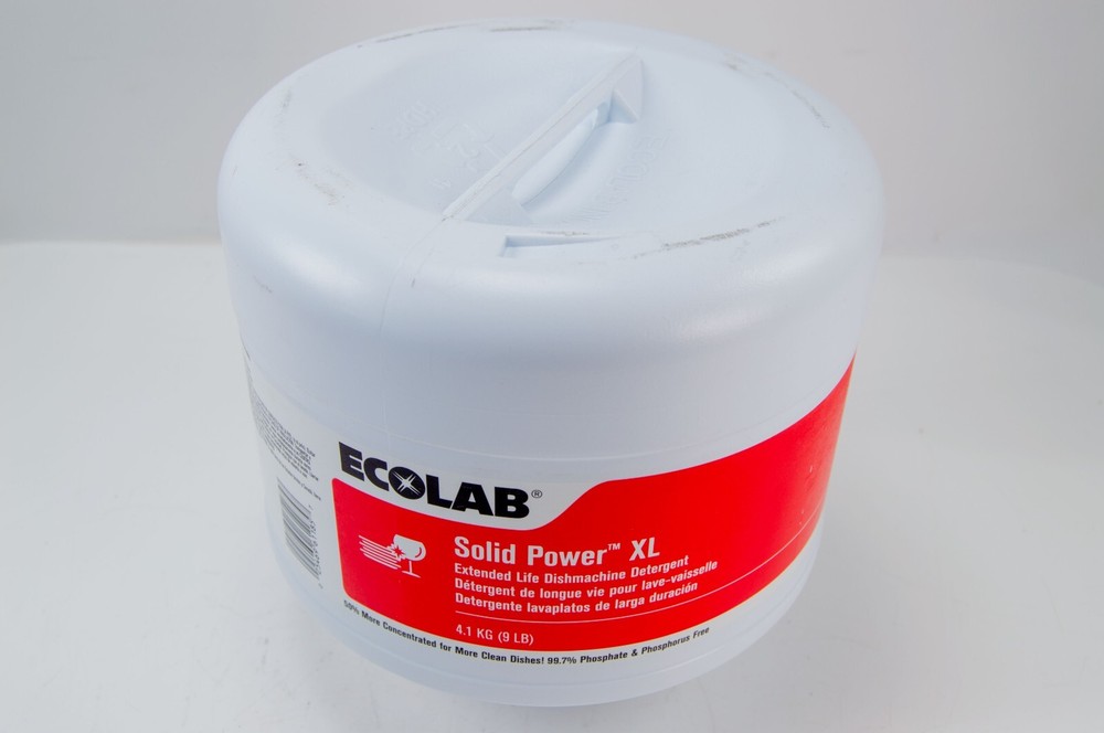 Ecolab Solid Power XL Dish Machine Detergent Capsule 9Lb 6100185