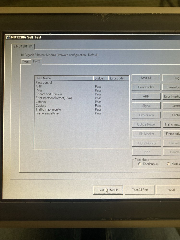 ANRITSU MD1230A DATA QUALITY ANALYZER