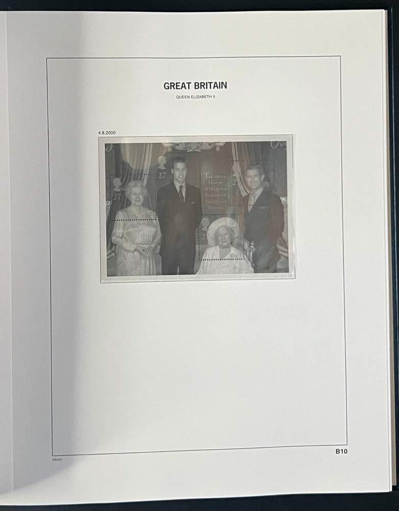 Great Britain Davo Lux Hingeless Album 2000-2002 ZAYIX