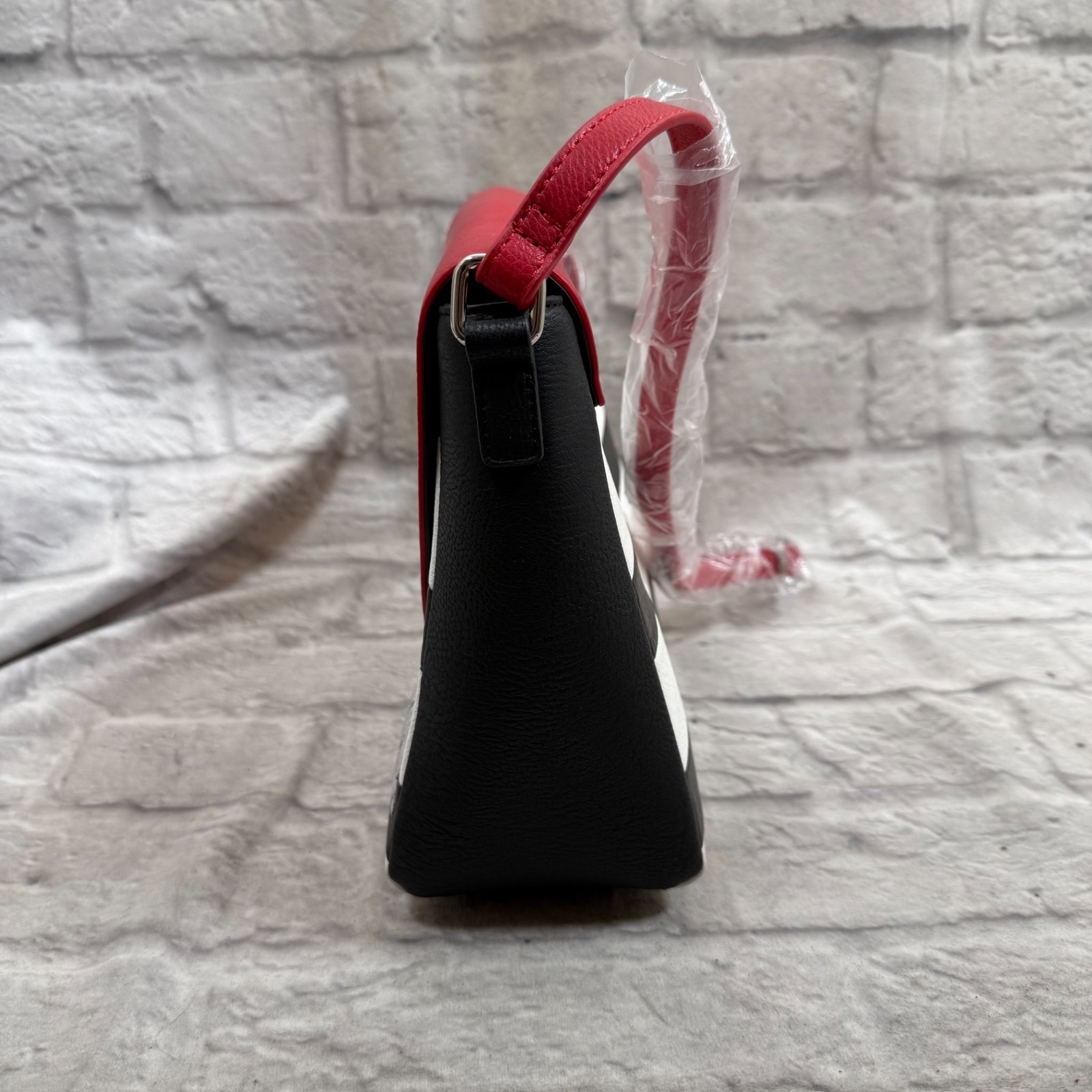 Disney Loungefly 101 Dalmatians Purse Embroidered Saddle Bag Striped Satchel NWT