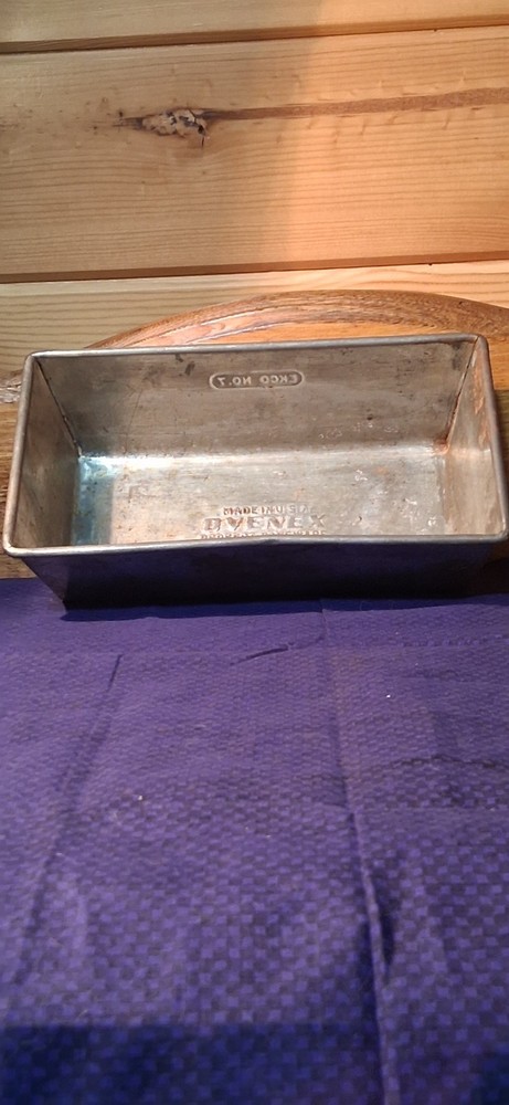 Ekco Ovenex No.7 Silver Metal Rectangle Loaf Pan