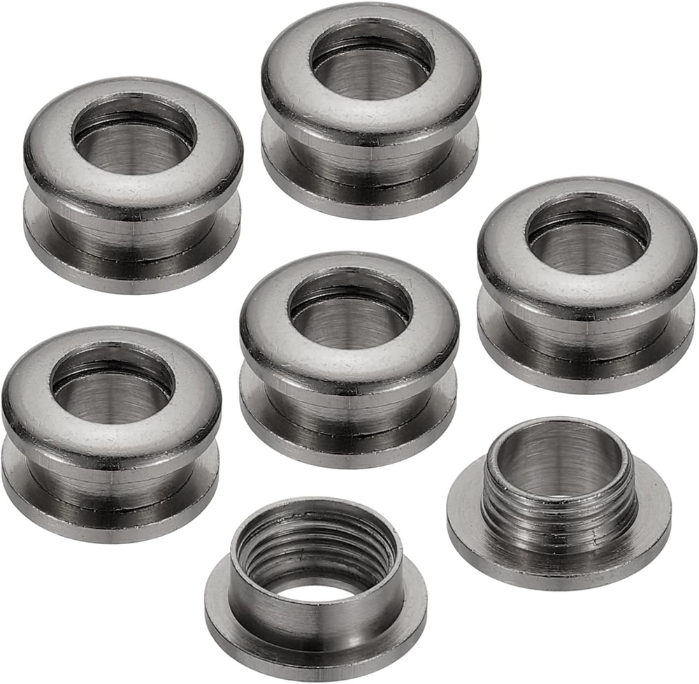 7Mm(2/7 Inch) Solid Brass Hole Eyelets, 6 Pcs Arc Surface Self Backing Grommets