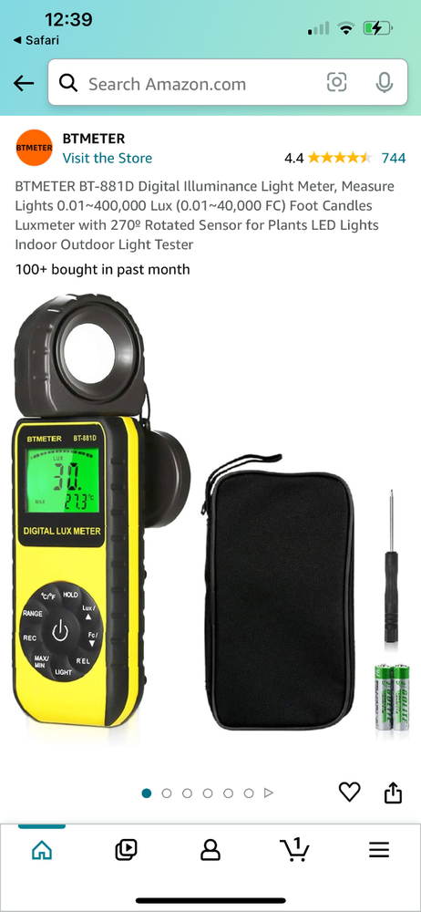 Digital Lux Light Meter BT-881D BRAND NEW