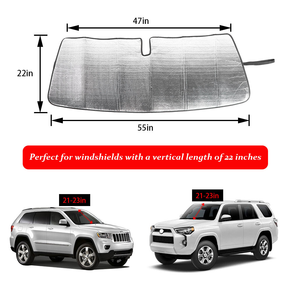 For 4Runner Custom Windshield Sunshade Folding Sun Visor 2017 2018 2019
