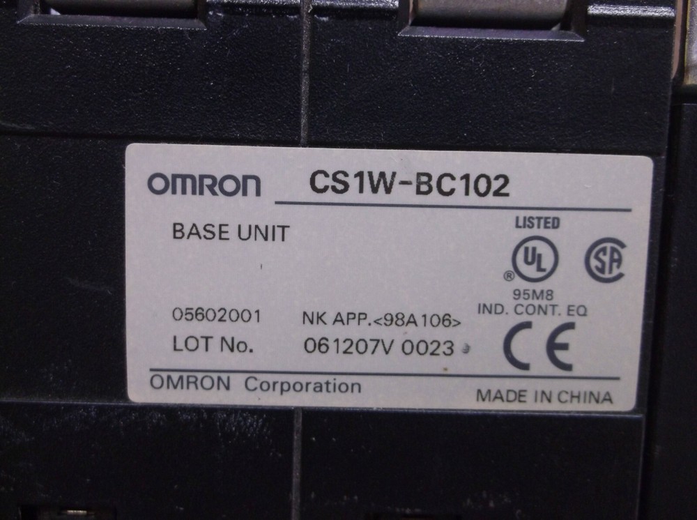 CS1W-BC102 Omron PLC 10 Slot CPU Rack Backplane CS1WBC102