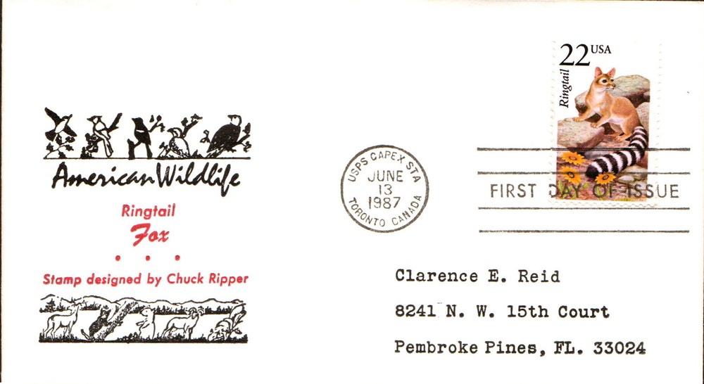 #2302 Ringtail Reid FDC (19319872302001)