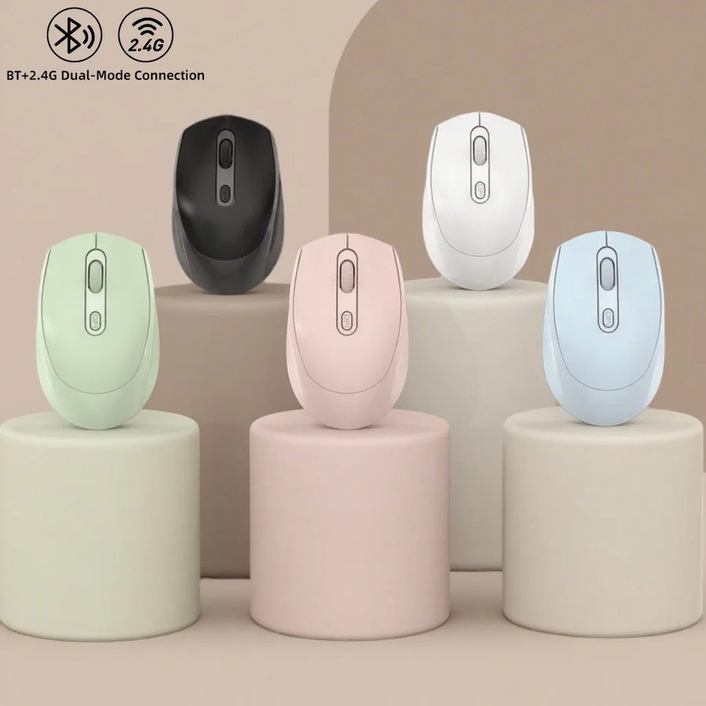 Wireless Rechargeable Bluetooth 2.4G USB Mouse For iPad for MacBook Phone