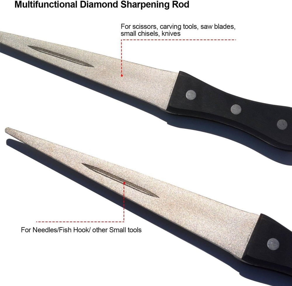 10.6 Inch Diamond Sharpening Rod Stone, Stone