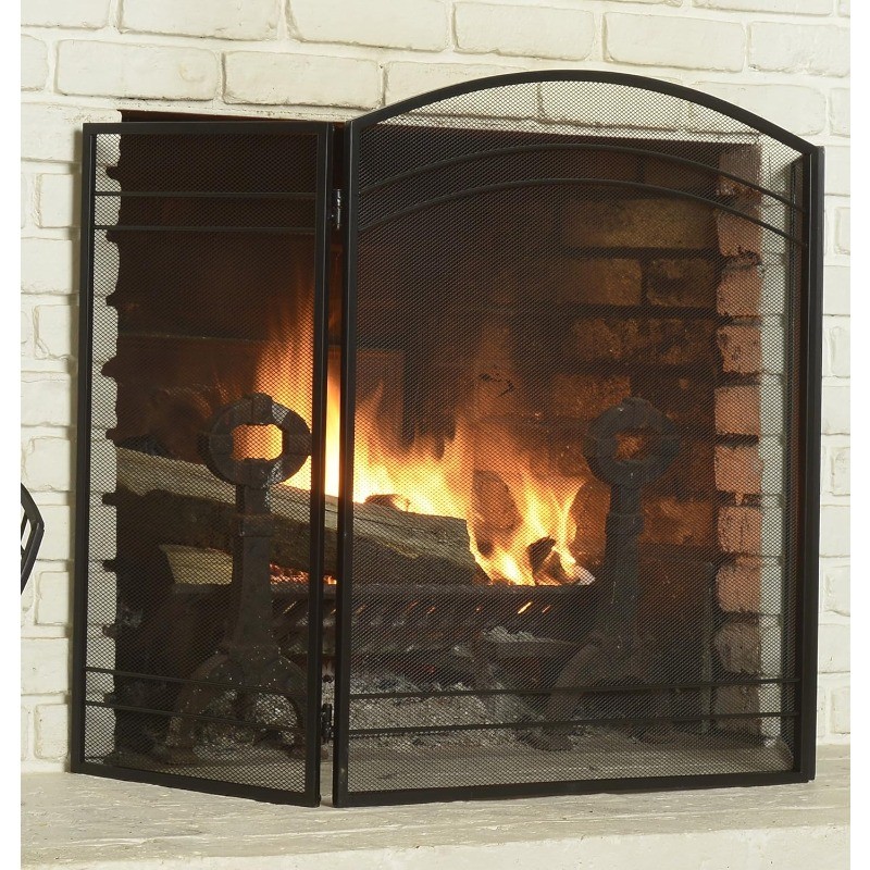 ShelterLogic Fireplace Classic Screen, Black, 90393