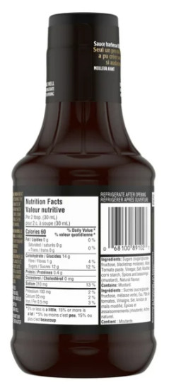 Bull's-Eye Bold Original BBQ Sauce, 425mL (4 Pack)