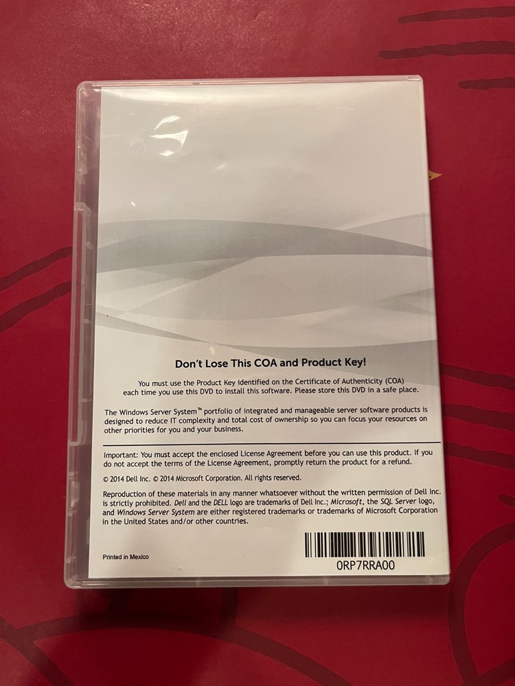 Dell Microsoft SQL Server 2012 Standard with Product Key for Dell Server