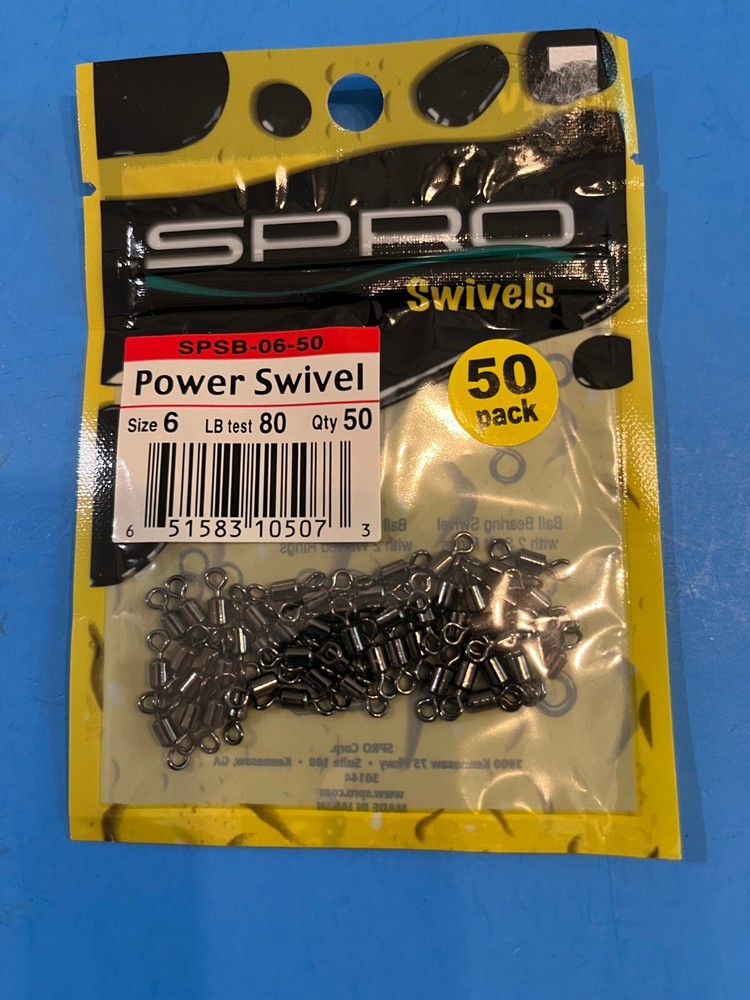 SPRO Power Swivel - SPSB #6-80lb  -  50 Pack -