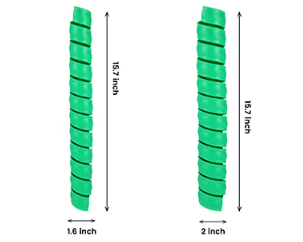 8PCS Tree Trunk Protector Guard, Plastic Spiral Tree Bark Protector Color BLACK