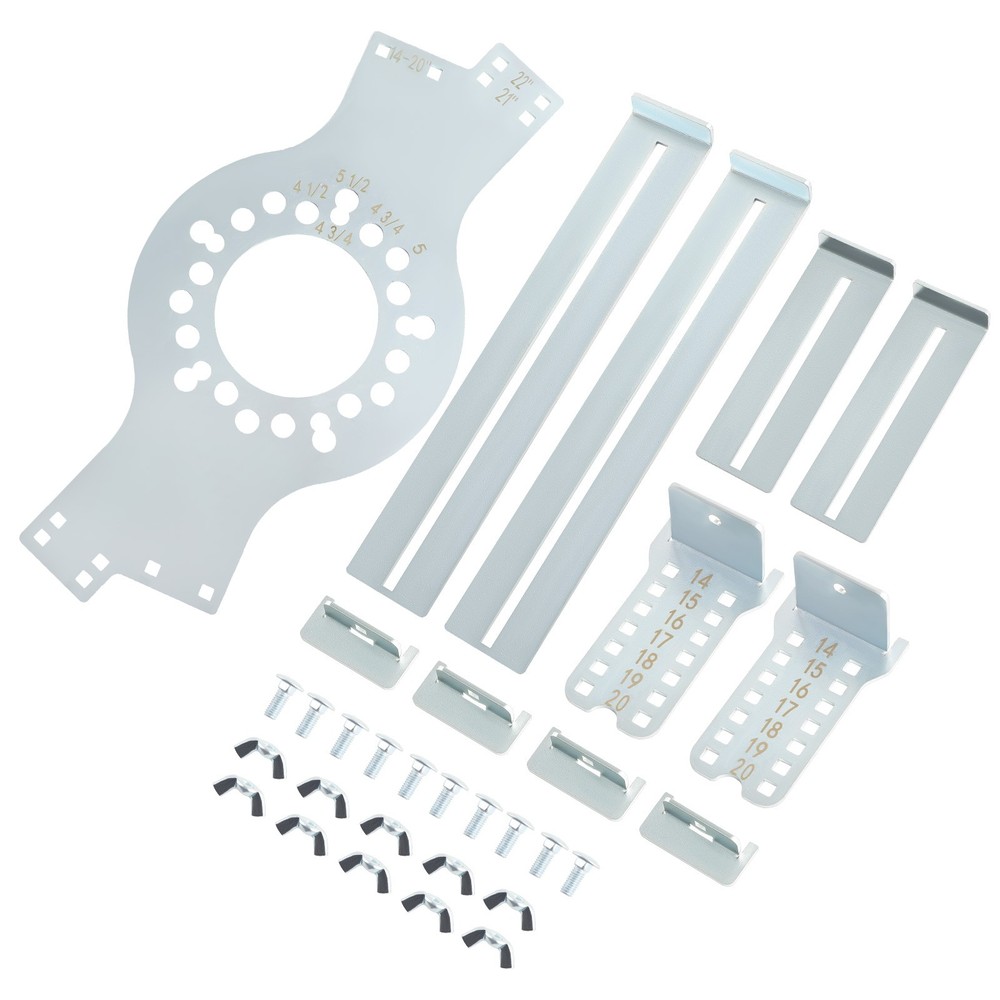 5 Bolt Pattern Measuring Tool for Wheel Offset Fitment Simulator 7-17" Width